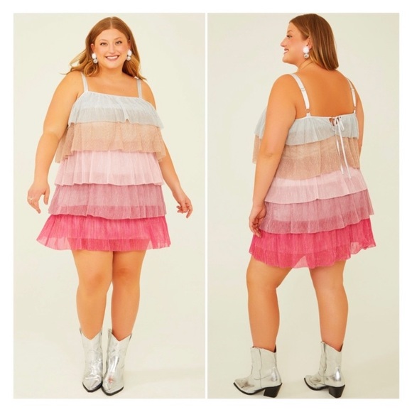 ARULA Dresses & Skirts - ARULA Colorful Shimmer Dress